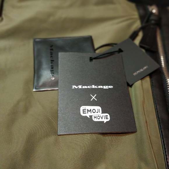 NWT MACKAGE x SAKS FIFTH VERENA LIPS BOMBER JACKET - Picture 5 of 5